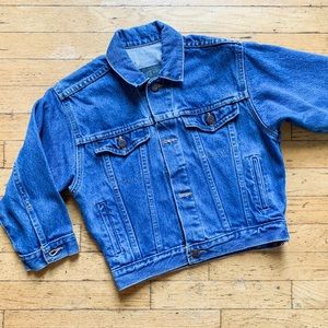 Vintage Half Sleeve Blue Denim Jean Jacket XS